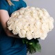 Букет из 39 белых роз 60 см купить с доставкой в Санкт-Петербурге