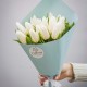 Букет 15 белых тюльпанов купить с доставкой в Санкт-Петербурге
