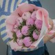 Букет из 11 розовых пионов с фисташкой купить с доставкой в Санкт-Петербурге