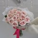 Букет из 15 розовых роз Россия 60 см купить с доставкой в Санкт-Петербурге