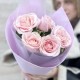 Букет из 5 розовых роз Россия 60 см купить с доставкой в Санкт-Петербурге