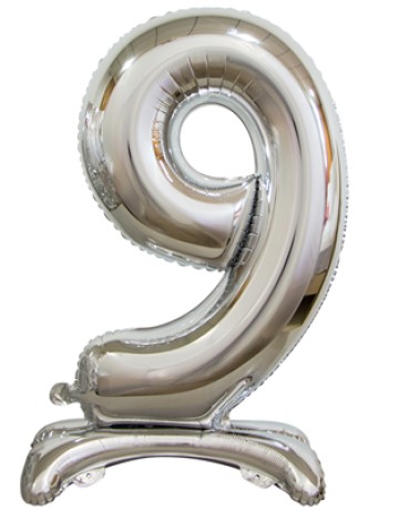 Фольгированный шар с гелием цифра "9"
