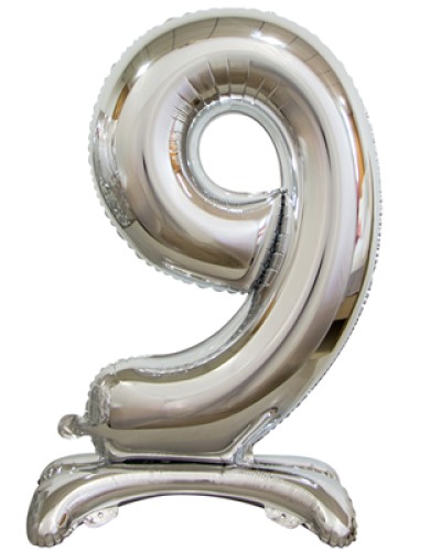 Фольгированный шар с гелием цифра "9" купить с доставкой в Санкт-Петербурге