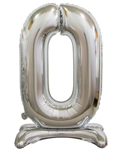Фольгированный шар с гелием цифра "0" купить с доставкой в Санкт-Петербурге