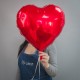 Фольгированный шар с гелием - "Сердце" купить с доставкой в Санкт-Петербурге