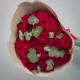 25 красных роз с эвкалиптом купить с доставкой в Санкт-Петербурге