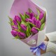Букет 15 сиреневых тюльпанов - Корпоративный купить с доставкой в Санкт-Петербурге