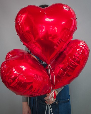 Набор фольгированных шаров с гелием - "Влюбленность"