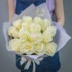 Букет из 15 белых роз 60см купить с доставкой в Санкт-Петербурге