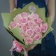 Букет из 15 нежно-розовых роз 50 см купить с доставкой в Санкт-Петербурге