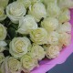Букет 51 белая роза 60см купить с доставкой в Санкт-Петербурге